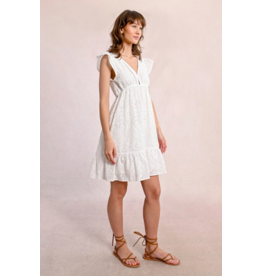 Molly Bracken Molly Bracken -  Embroiderd Lace Dress (White)