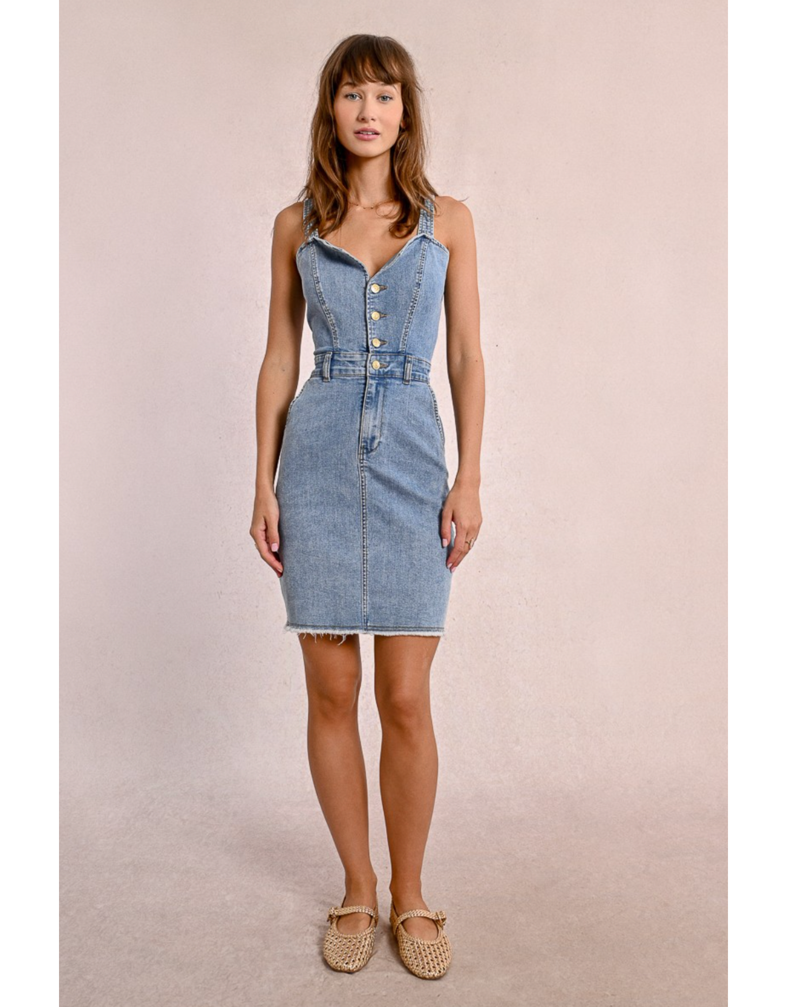 Molly Bracken Molly Bracken - Denim Dress