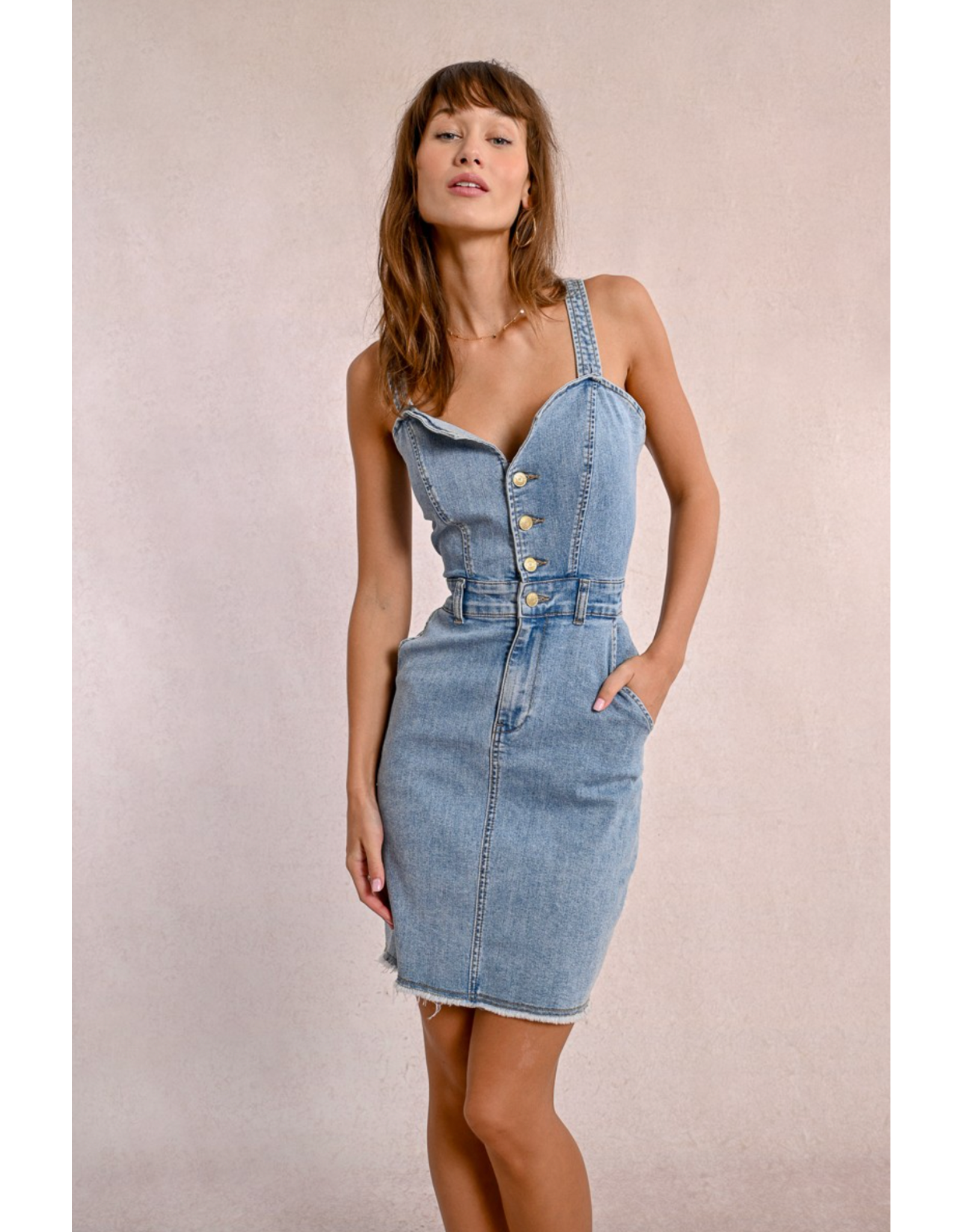 Molly Bracken Molly Bracken - Denim Dress
