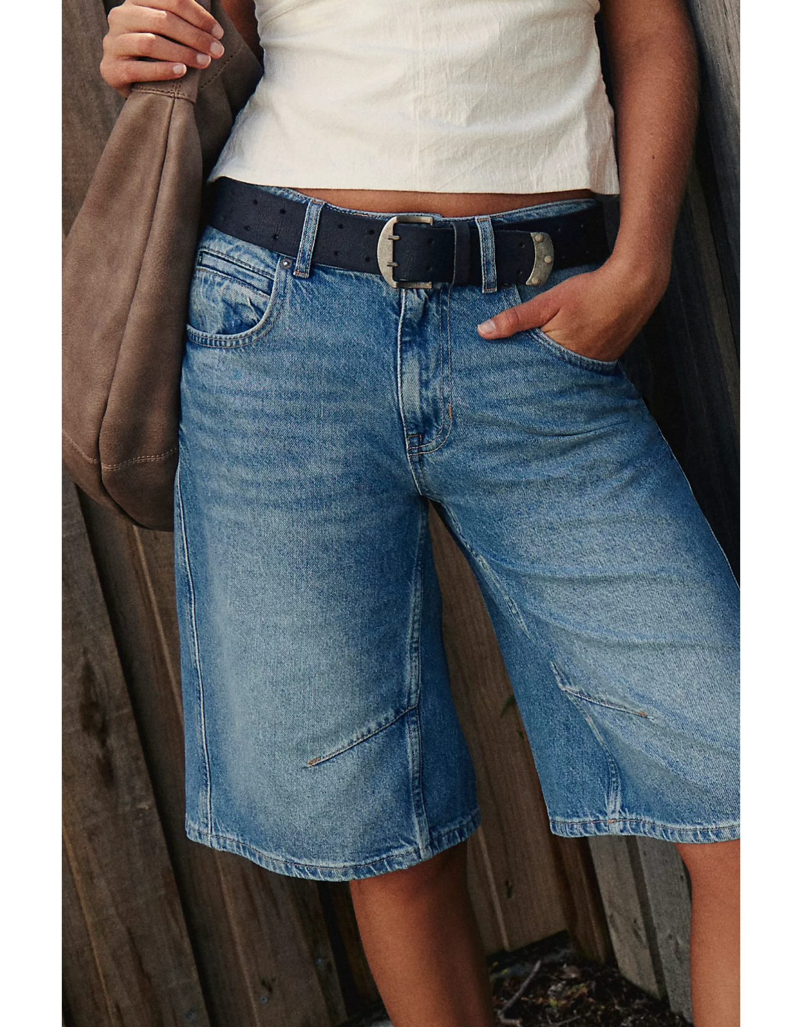 Free people Free People - WTF Double Cross Belt (Black)