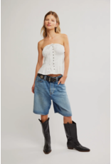 Free people Free People - Wink Wink Strapless Peplum Top (Clean Ivory)