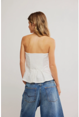 Free people Free People - Wink Wink Strapless Peplum Top (Clean Ivory)