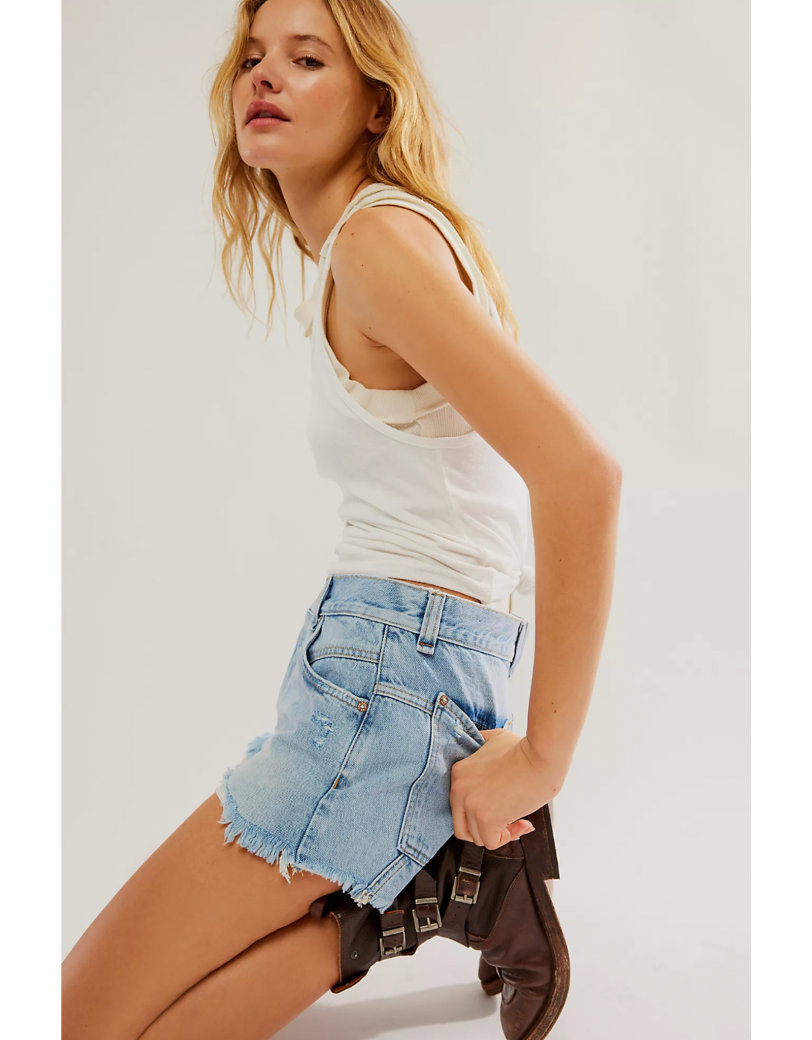 Free people Free People - Now or Never Denim Shorts (Moon Child)