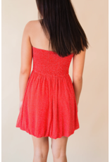 Sadie & Sage Sadie & Sage - Nina Bubble Tube Romper (Red)