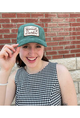Fashion City Howdy Darlin' Embroidery Patch Corduroy Cap (Sage)