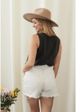 Oat Collective Oat Collective - Long Live Cowgirls mineral wash tank (Black)