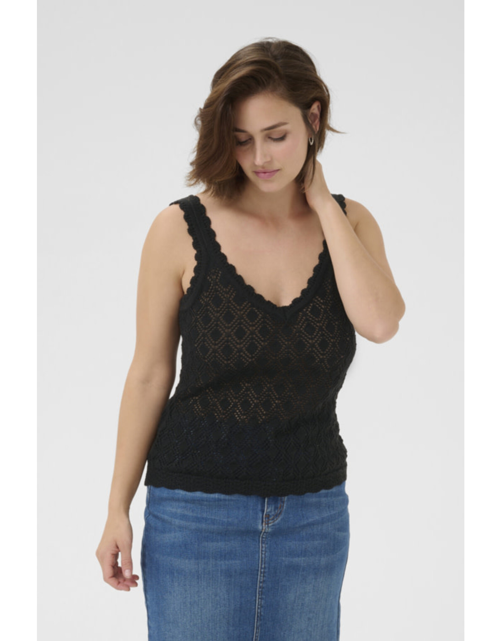 Kaffe Kaffe - Jona Knit Top (Black Deep)