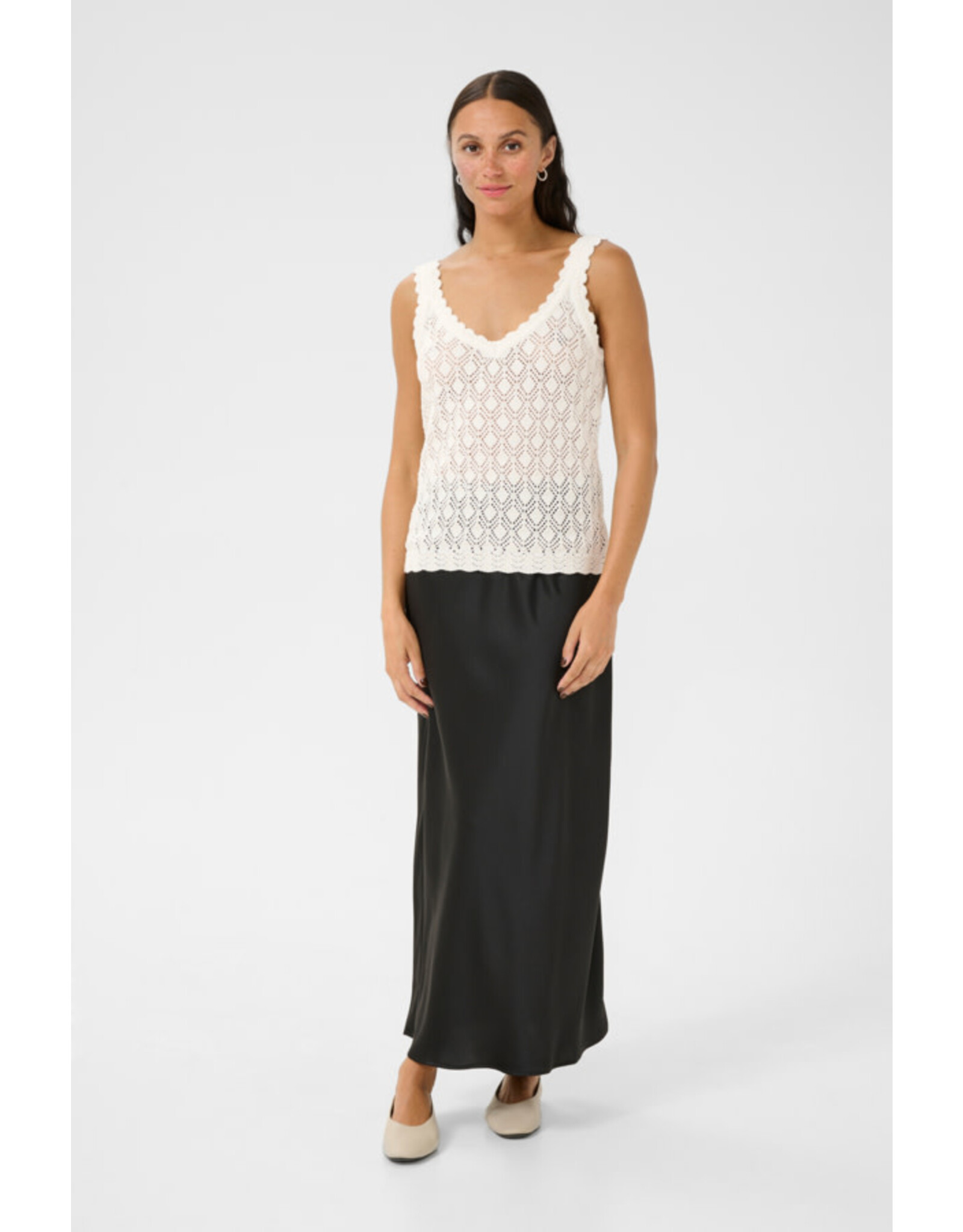 Kaffe Kaffe - Jona Knit Top (Chalk)