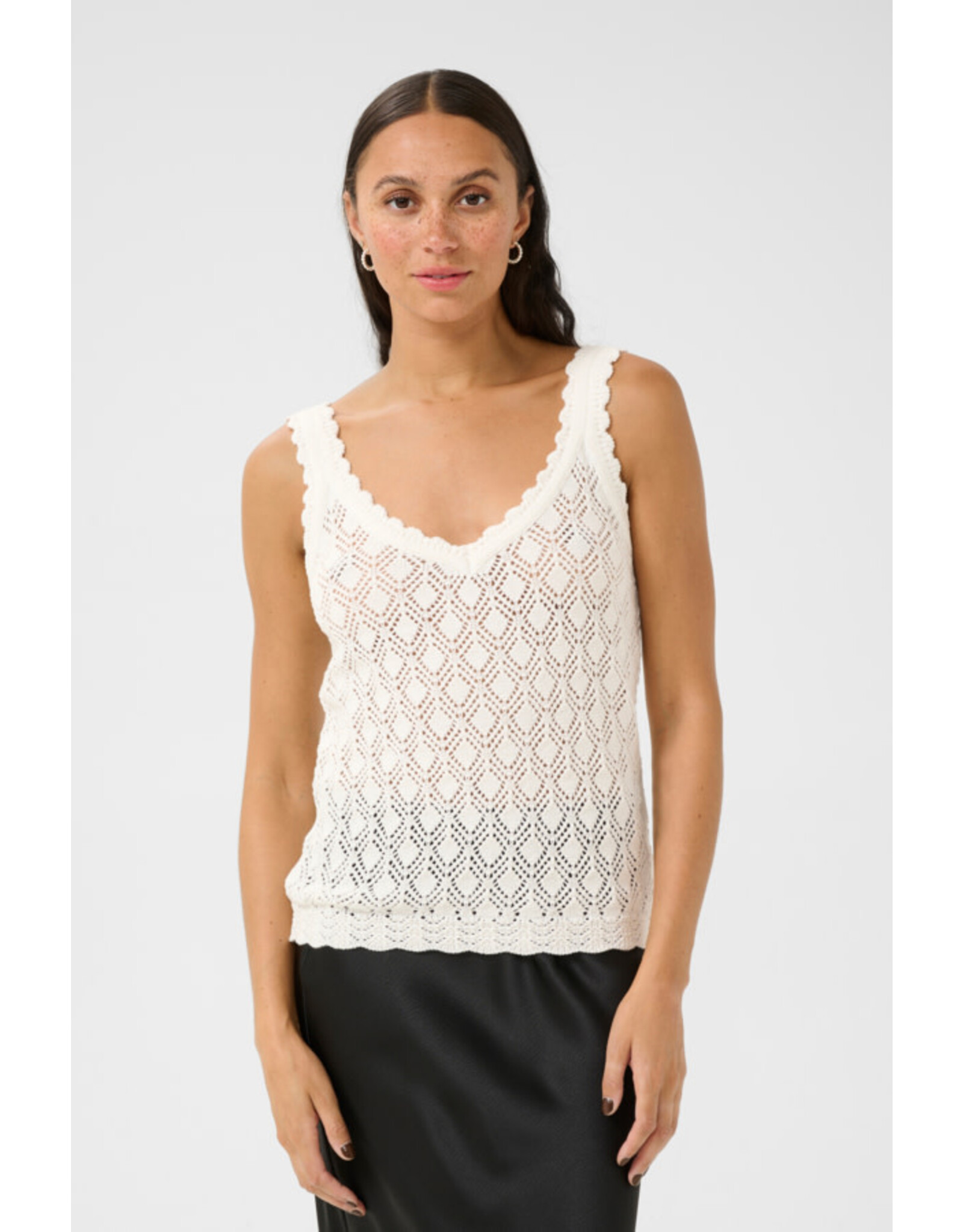 Kaffe Kaffe - Jona Knit Top (Chalk)