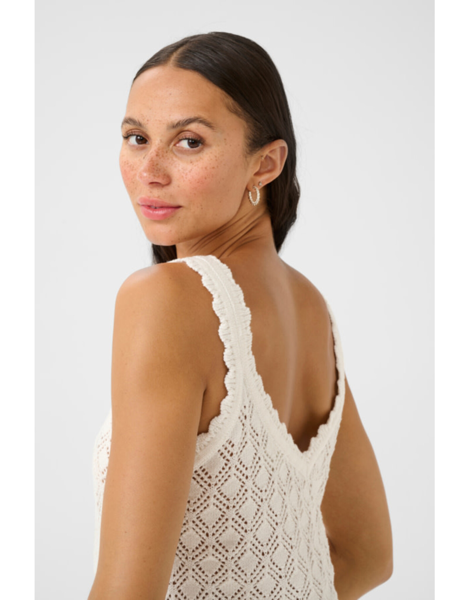 Kaffe Kaffe - Jona Knit Top (Chalk)