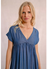 Molly Bracken Molly Bracken -  Short Lyocell Dress (Blue Denim)
