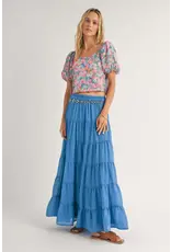 Sadie & Sage Sadie & Sage - Lei Balloon Sleeve Top (Blue)
