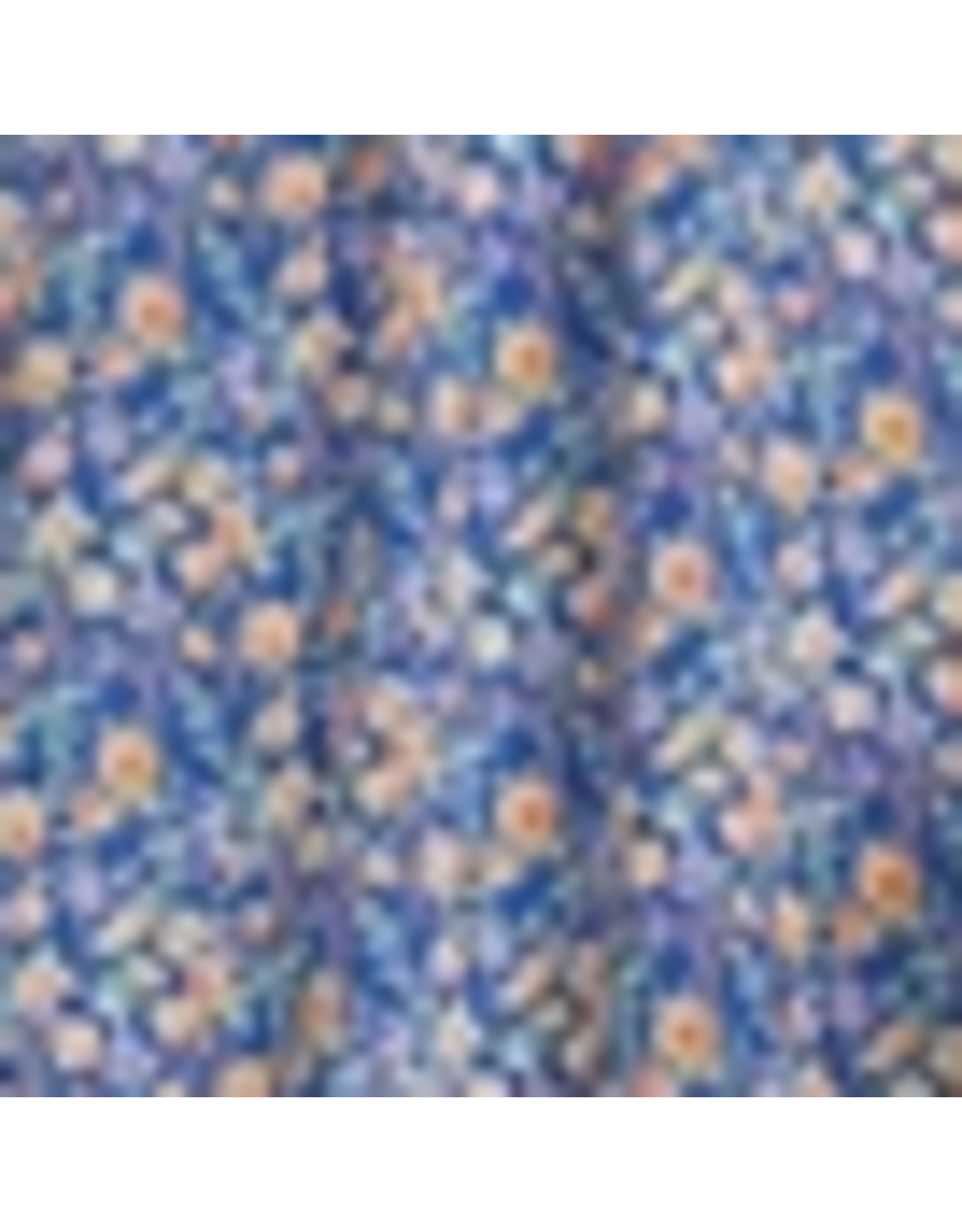She + Sky Butterfly Sleeve Smocked Floral Print Dress (Blue)