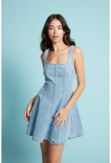 RD Style RD Style - Surina Sleeveless A Line Dress (Blue Denim)