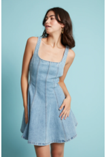 RD Style RD Style - Surina Sleeveless A Line Dress (Blue Denim)
