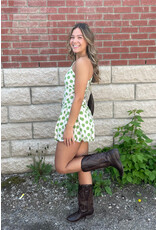 glam One Shoulder Balloon Hem Romper (Green)