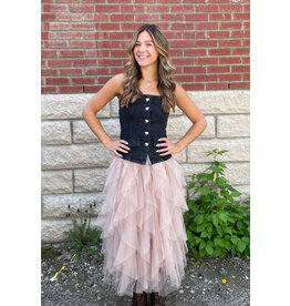 Papillon Papillon - Tulle skirt (Stone)