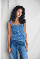ICHI ICHI - Bonnies Denim Top (Washed Blue)