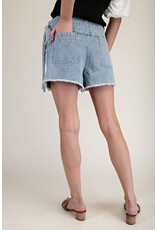 ee:some Denim Wrap Tie Waist Skort