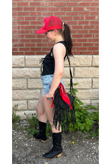 ee:some Tie Front Sleeveless Top (Black)