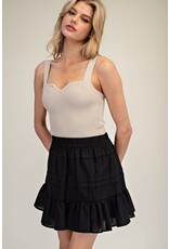 ee:some Tiered Skirt (Black)