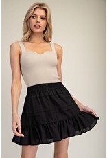 ee:some Tiered Skirt (Black)