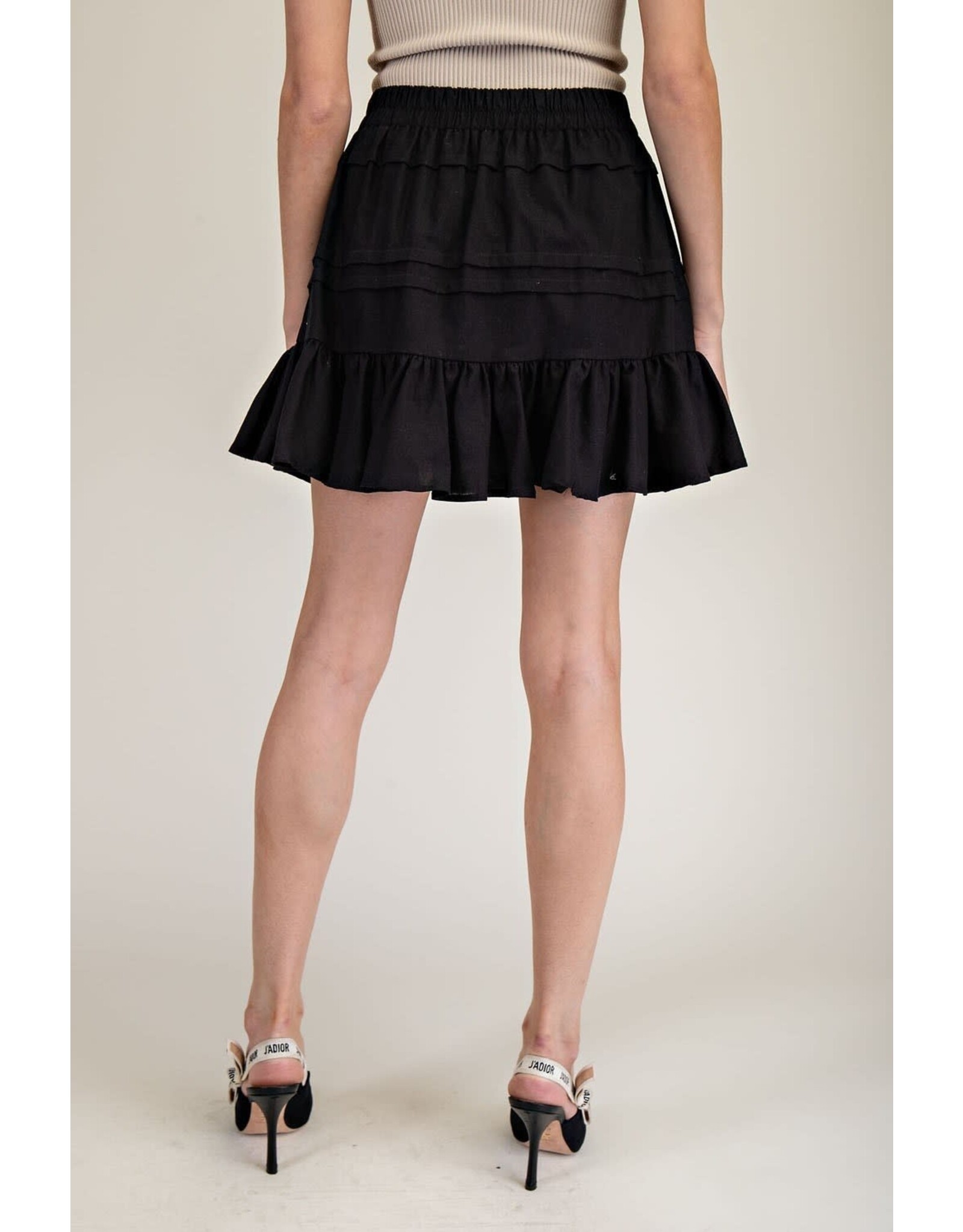 ee:some Tiered Skirt (Black)