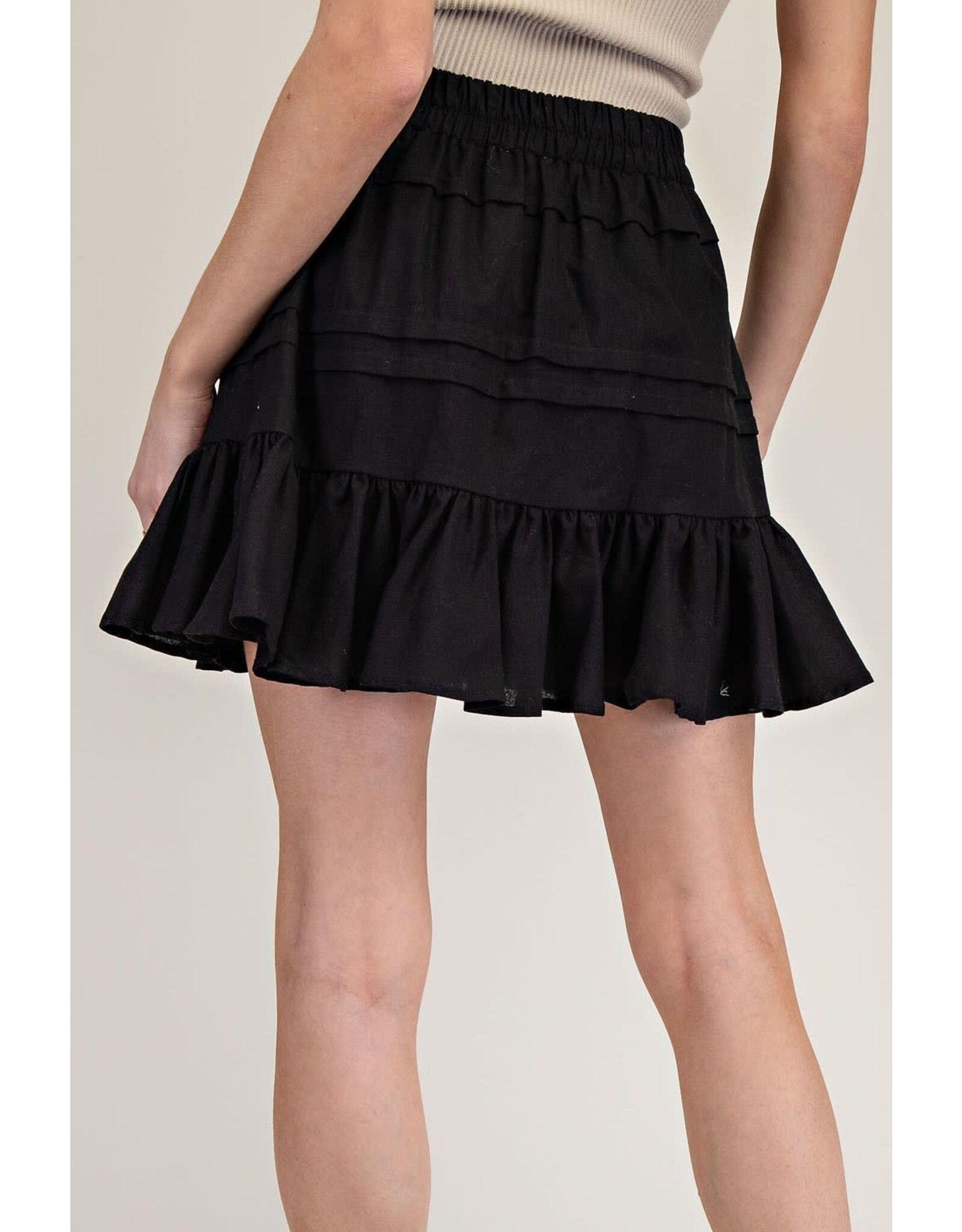 ee:some Tiered Skirt (Black)