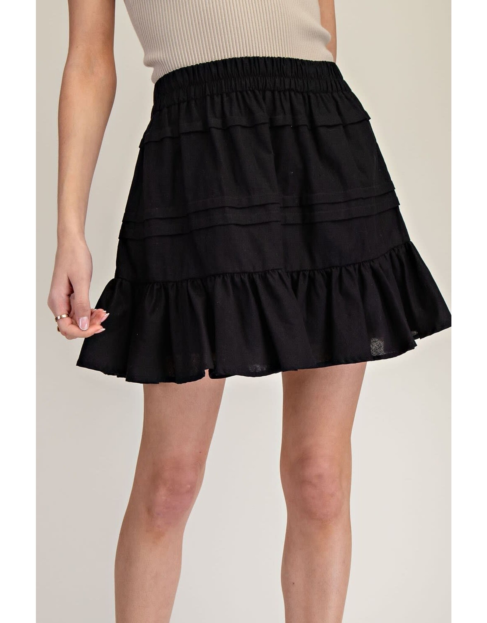 ee:some Tiered Skirt (Black)