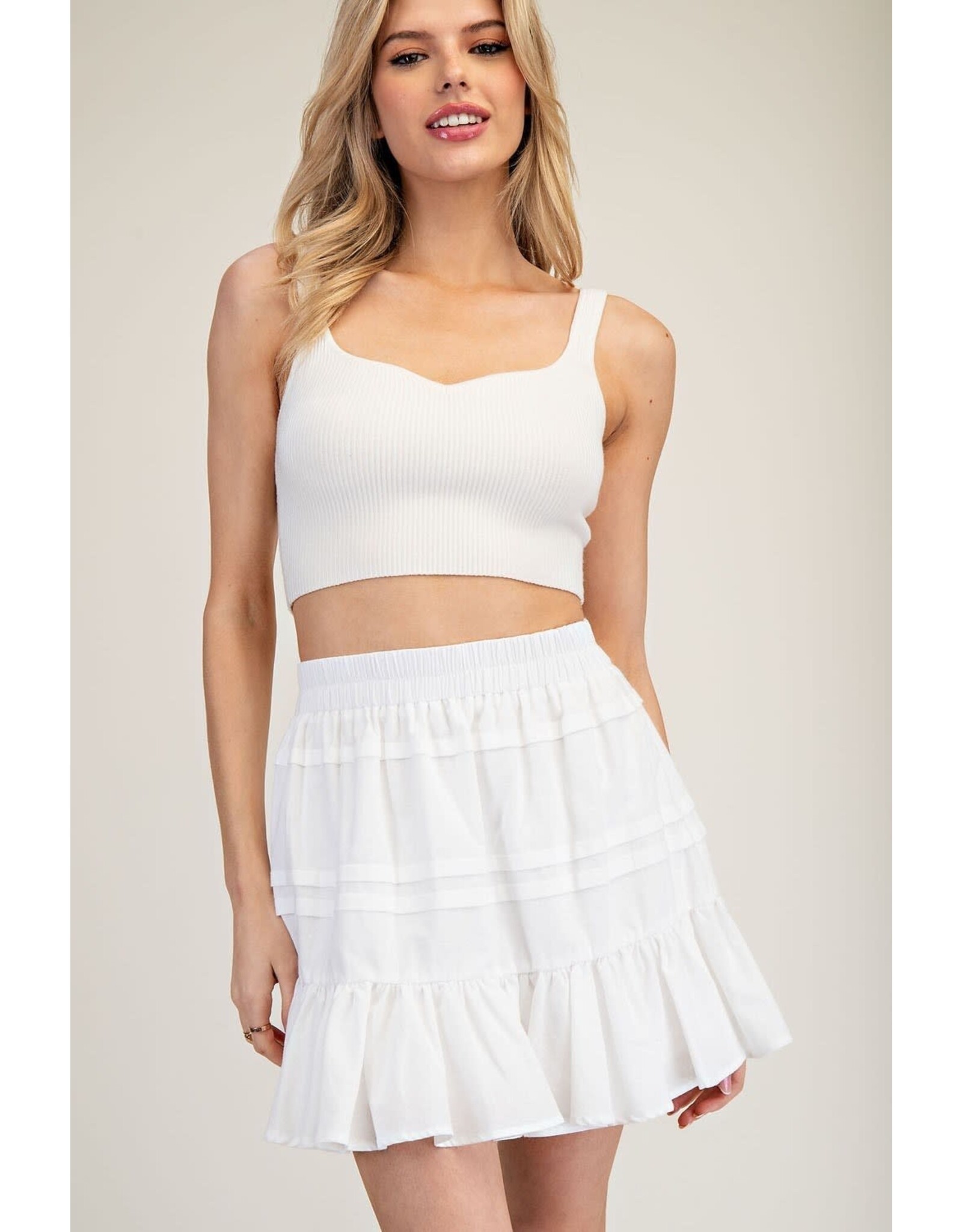 ee:some Tiered Skirt (Off White)