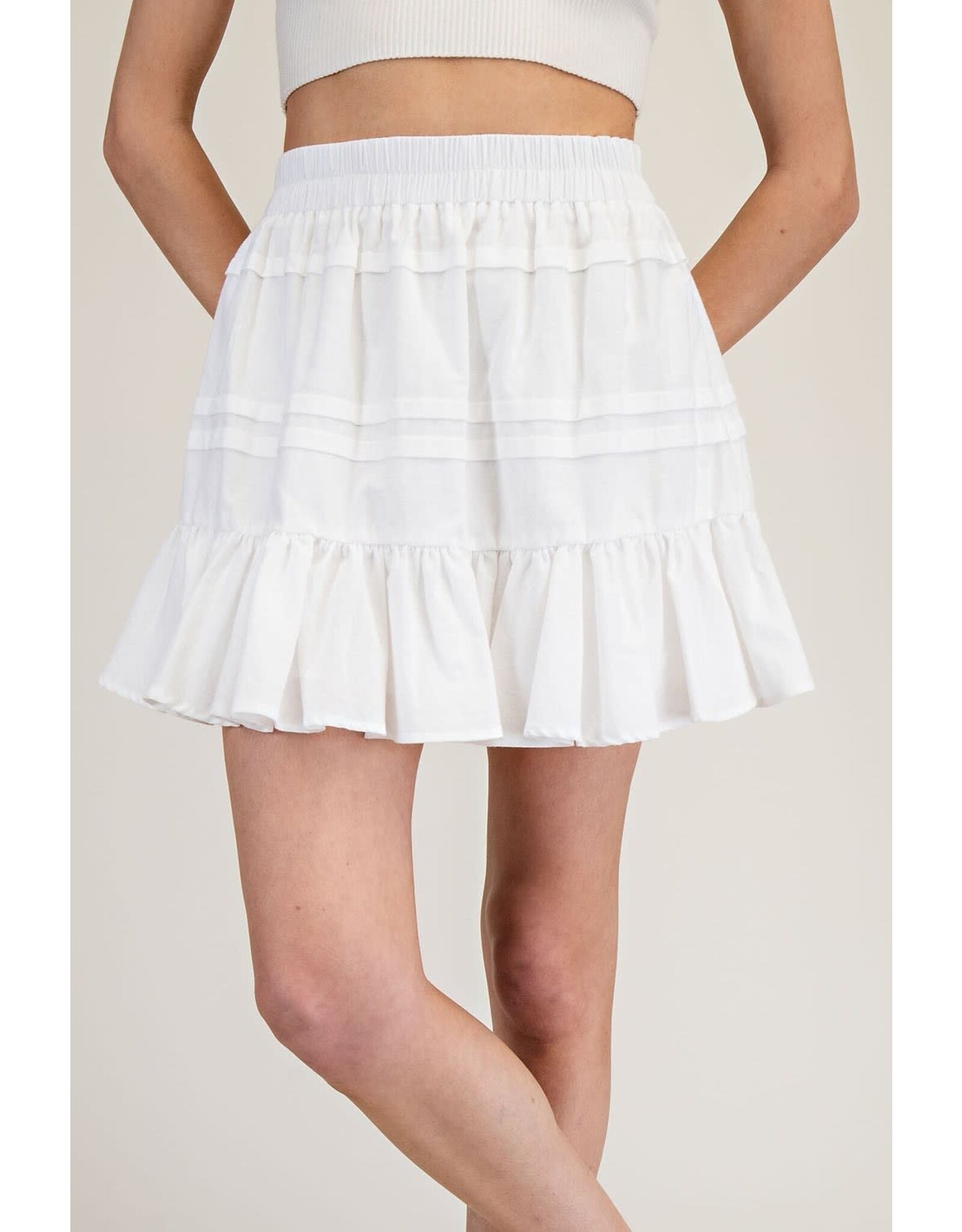 ee:some Tiered Skirt (Off White)