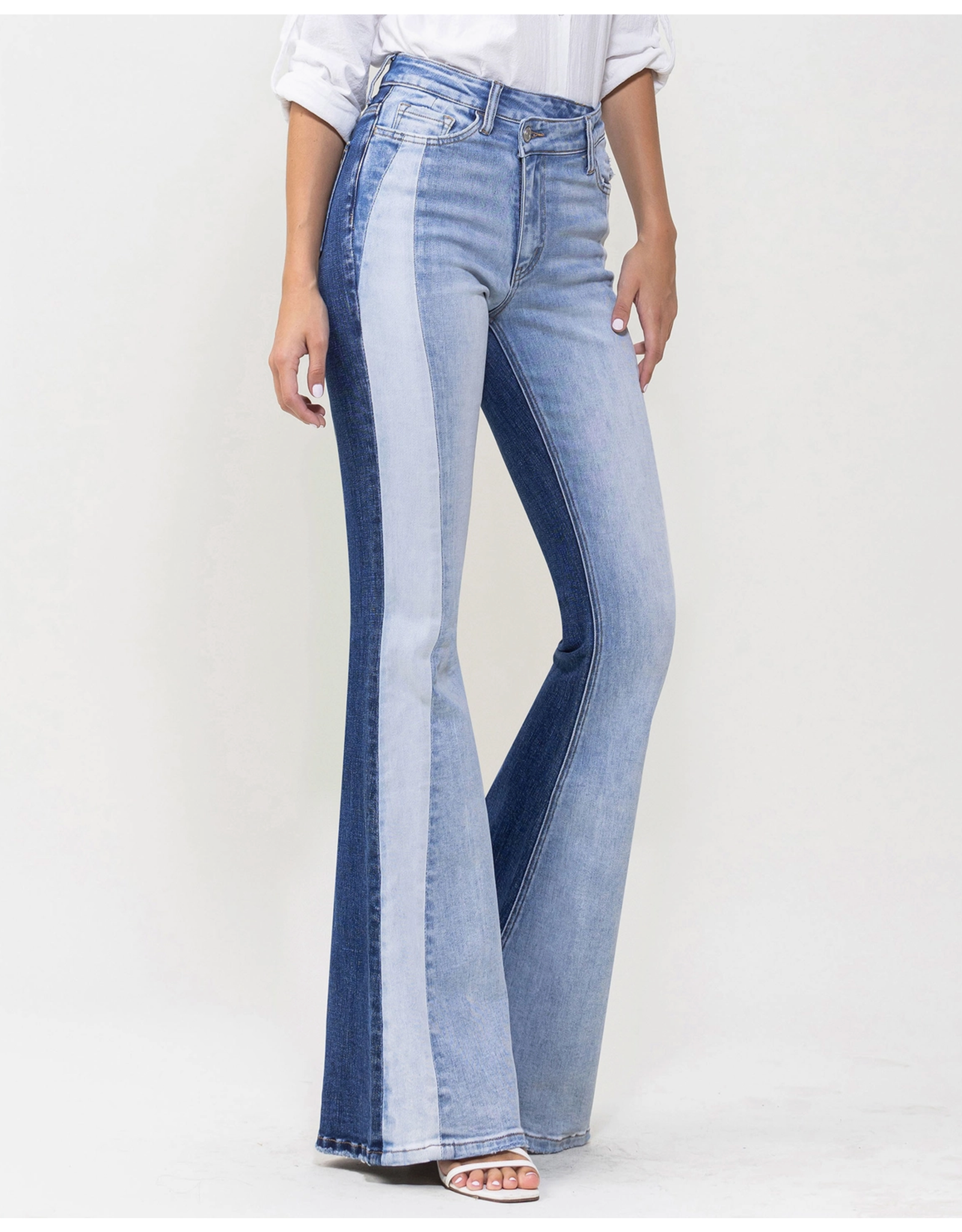 VERVET VERVET - Bella High Rise Colourblock Super Flare (Gladden)