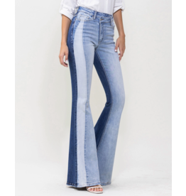 VERVET VERVET - Bella High Rise Colourblock Super Flare (Gladden)