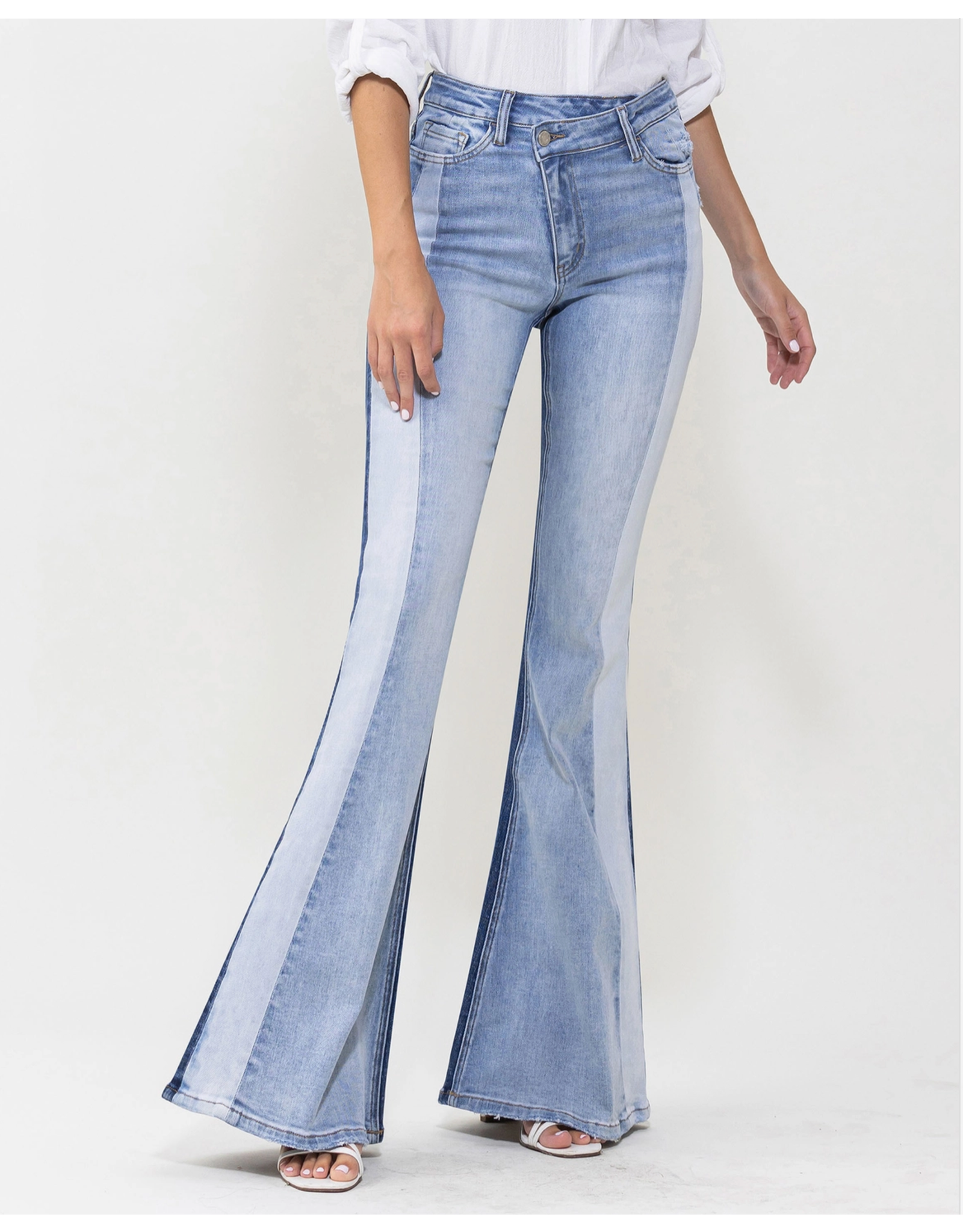 VERVET VERVET - Bella High Rise Colourblock Super Flare (Gladden)