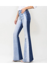 VERVET VERVET - Bella High Rise Colourblock Super Flare (Gladden)