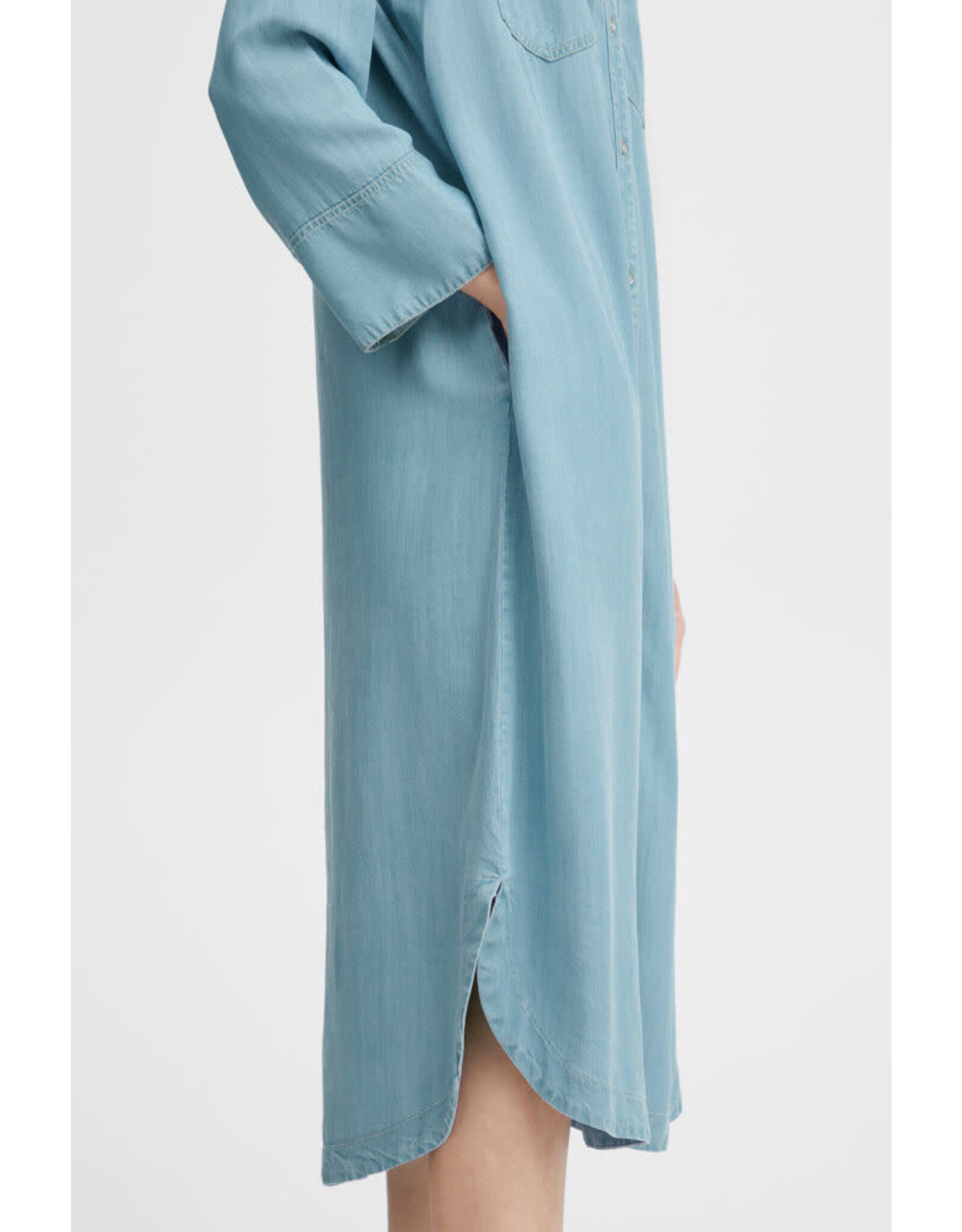 b.young b.young - Lana Denim Shirt Dress (Light Blue)