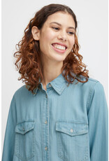 b.young b.young - Lana Denim Shirt Dress (Light Blue)