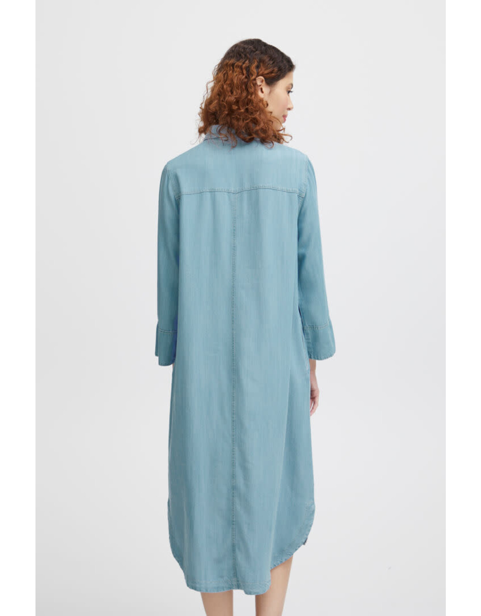 b.young b.young - Lana Denim Shirt Dress (Light Blue)