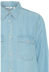 b.young b.young - Lana Denim Shirt Dress (Light Blue)