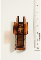 Fame Accessories Faux Leather Western Hair Claw