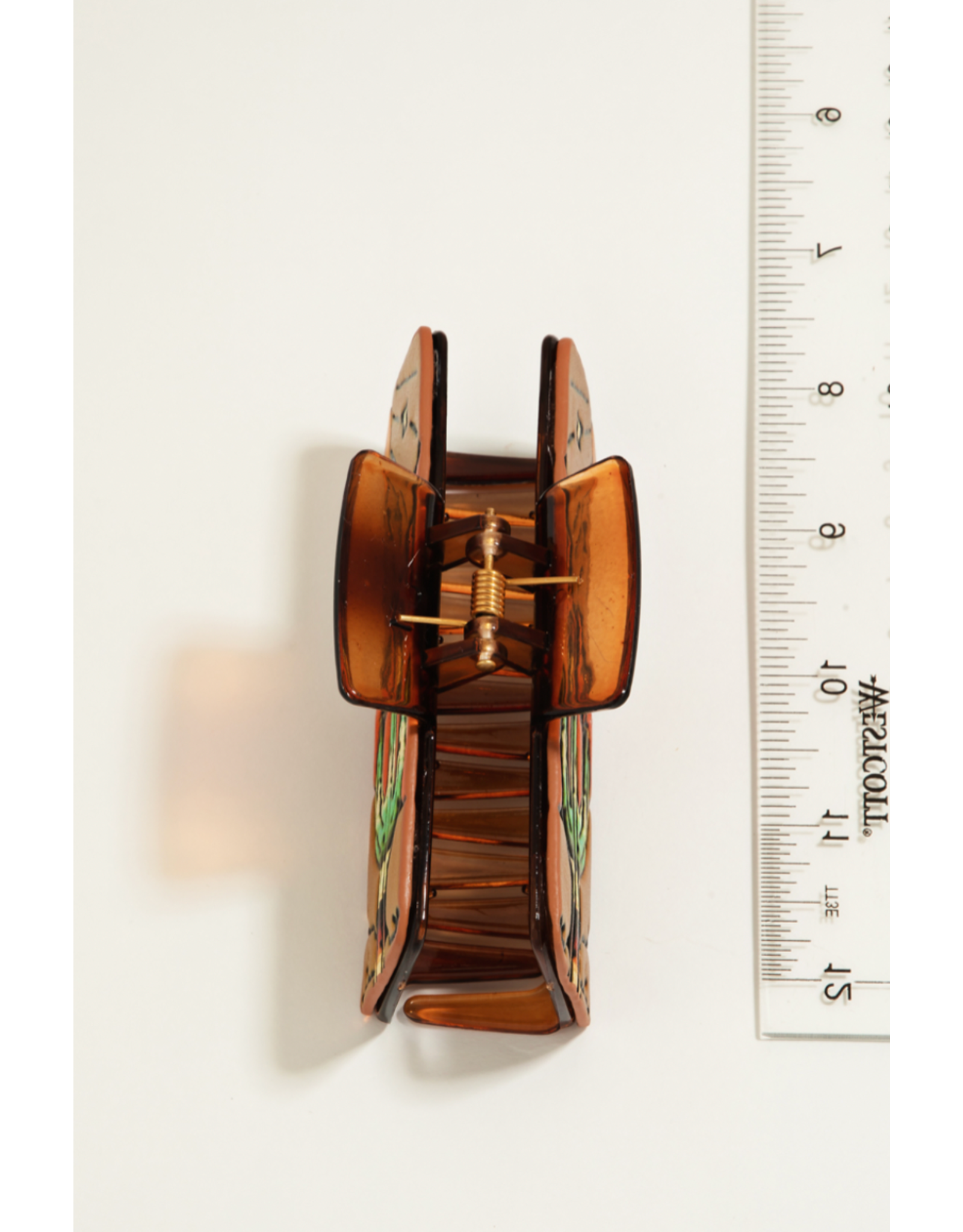 Fame Accessories Faux Leather Western Hair Claw