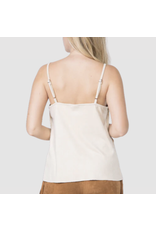 Vocal Vocal - Suede cami with fringe tiers (Natural)
