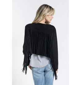 Vocal Vocal - Western cropped fringe jacket (black)