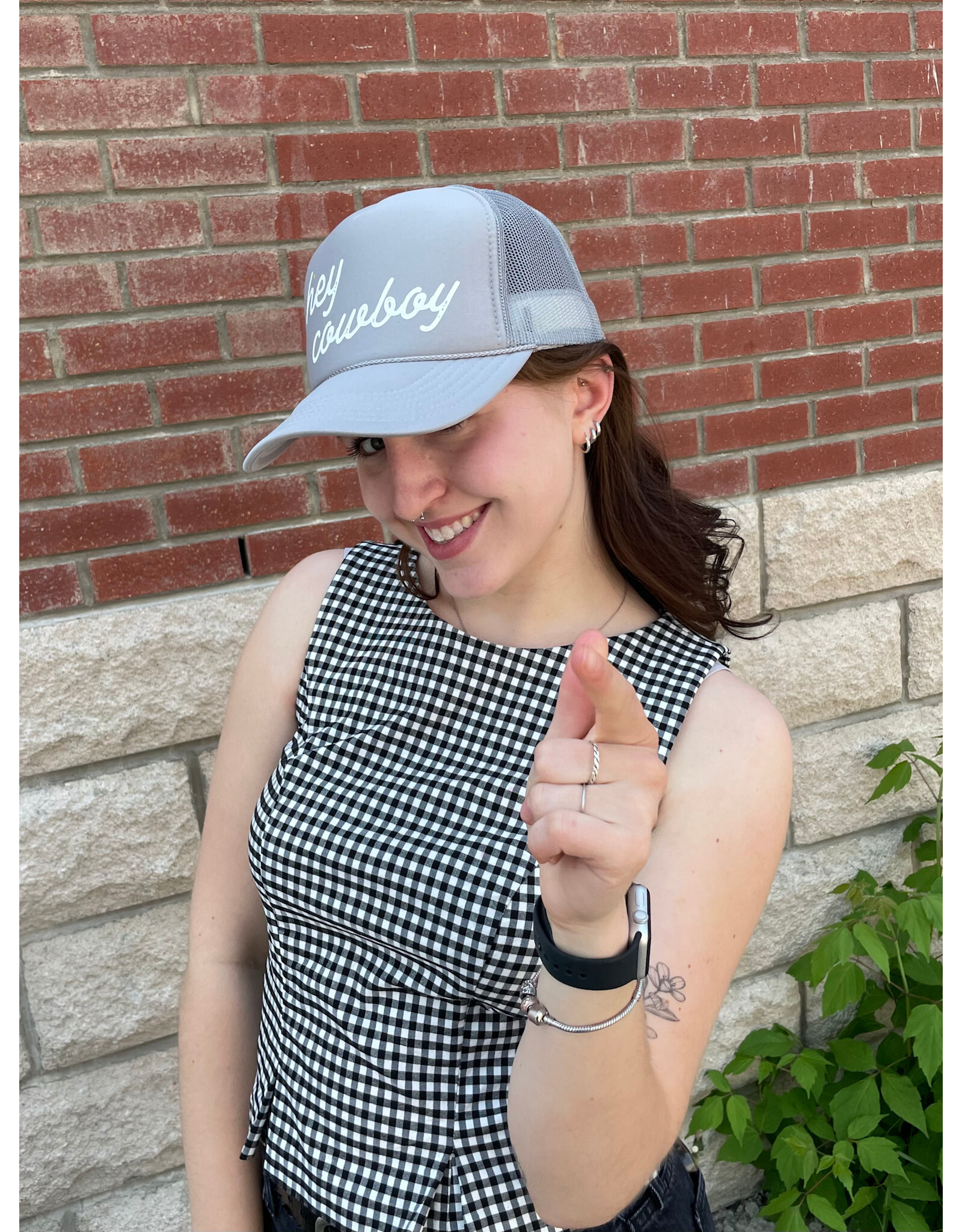 Blonde Ambition Hey Cowboy Cap (Grey)