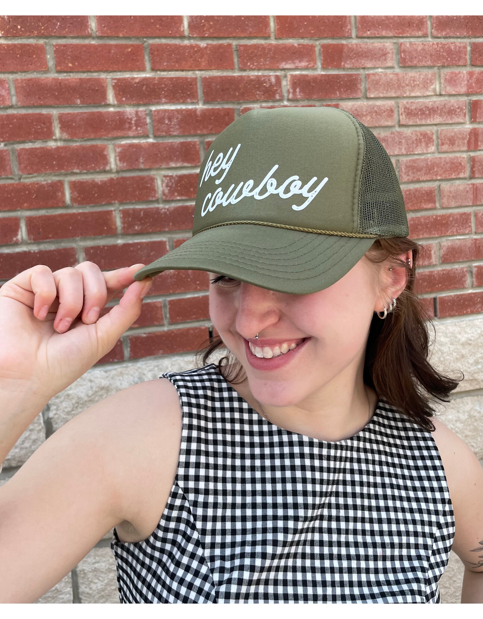 Blonde Ambition Hey Cowboy Cap (Olive)