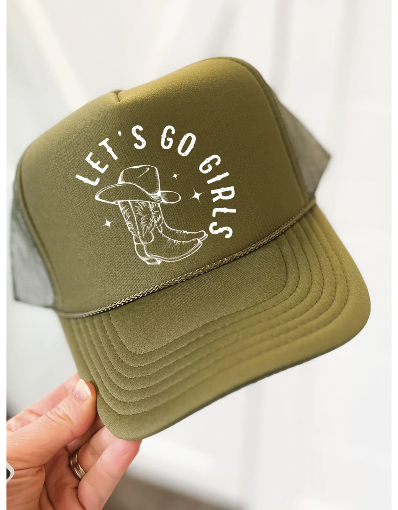 Blonde Ambition Let's Go Girls Cap (Olive)