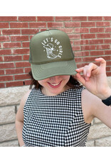 Blonde Ambition Let's Go Girls Cap (Olive)