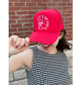 Blonde Ambition Let's Go Girls Cap (Red)