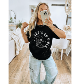 Blonde Ambition Let's Go Girls Tee (Black - Heather)