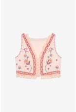 NKN Barcelona NKN Barcelona - Drea Boho Bloom Embroidered Fringe Vest (Ivory)